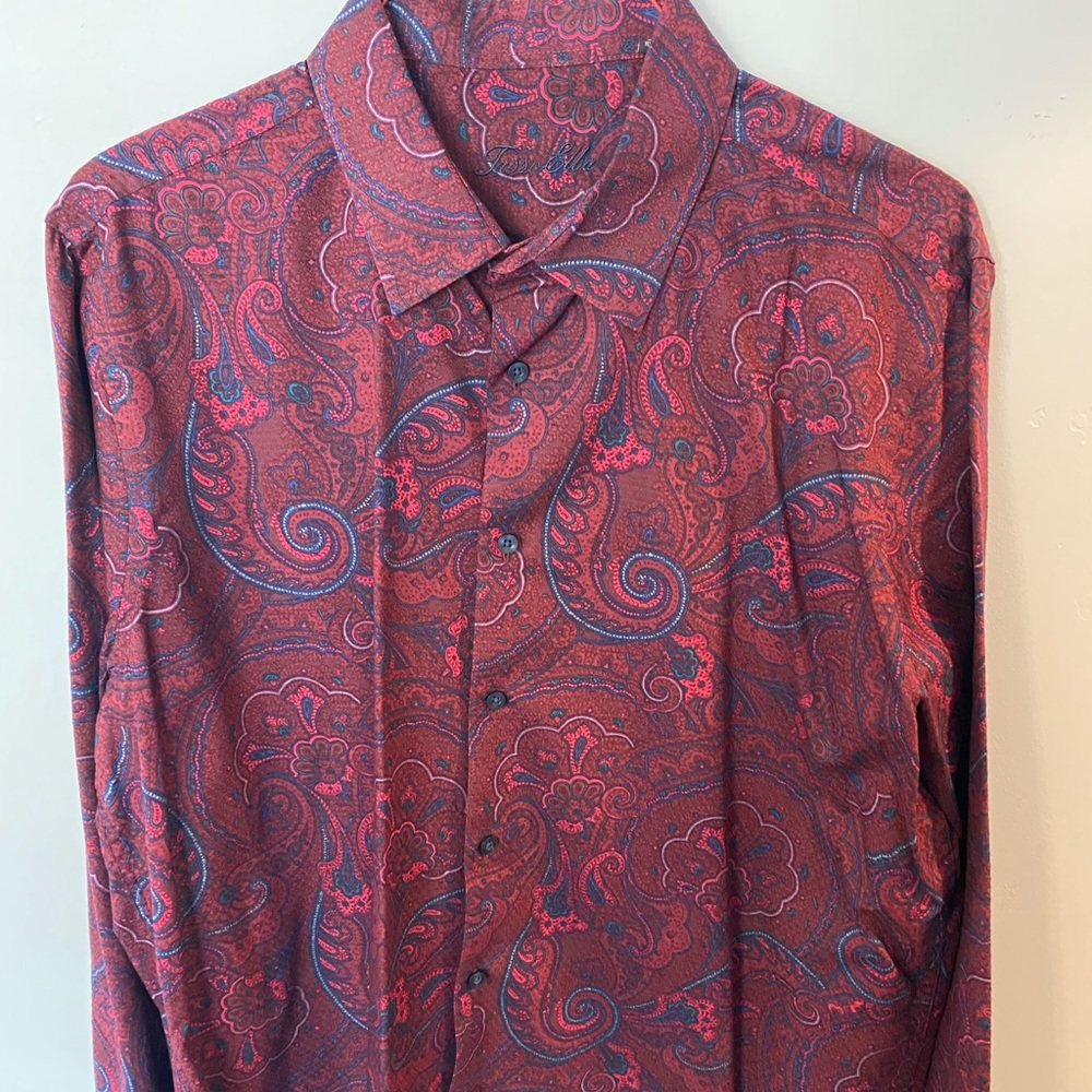 Tasso Elba Men’s Dress Shirt size 17-17 1/2